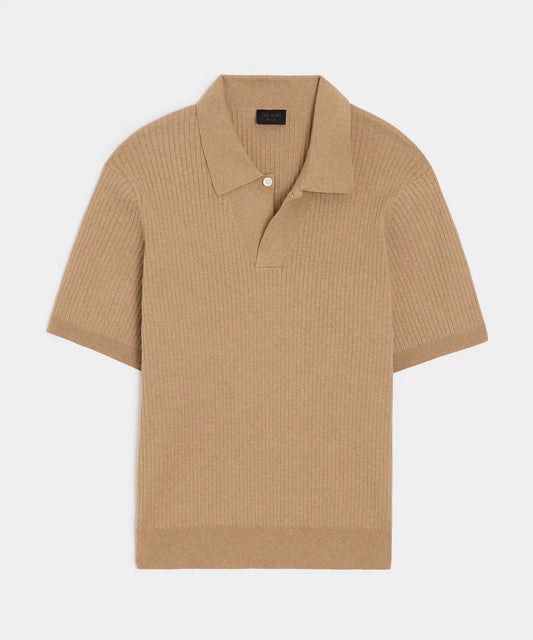Cotton Cashmere Sweater Polo