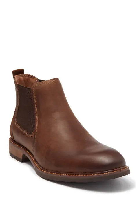 Chalet Plain Toe Leather Chelsea Boot