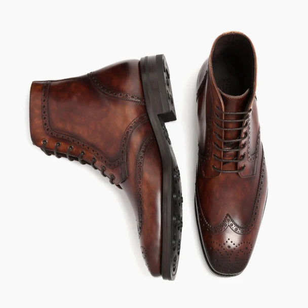 Wingtip Dress Boots