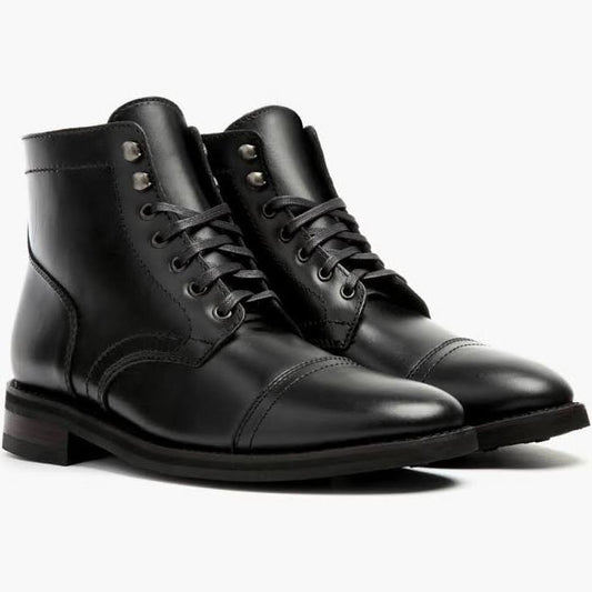 Men’s Black Leather Dress Boots