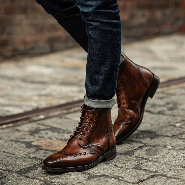 Wingtip Dress Boots