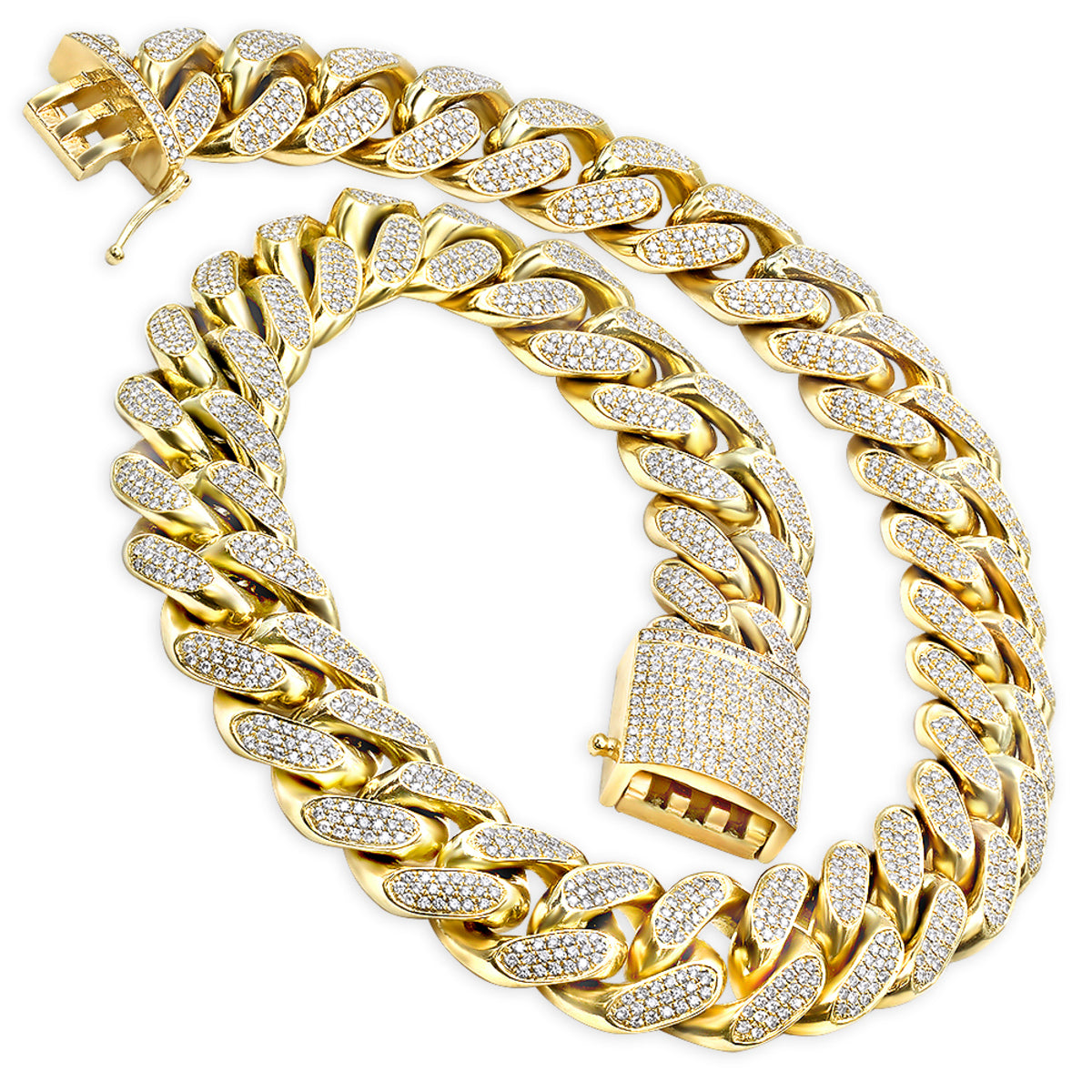 14k 1 Kilo Men’s Gold Diamond Chain