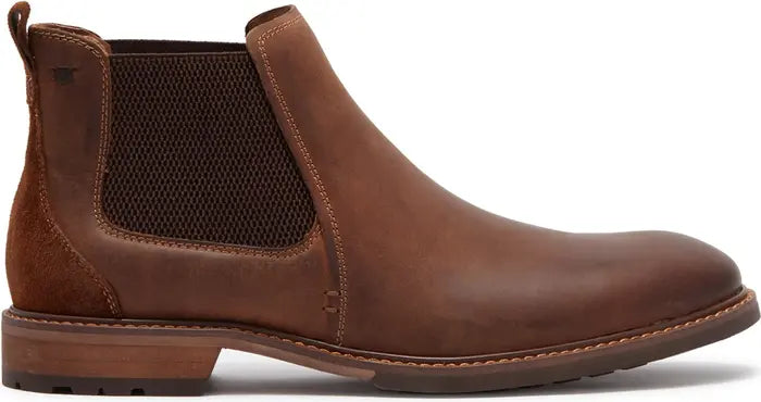 Chalet Plain Toe Leather Chelsea Boot