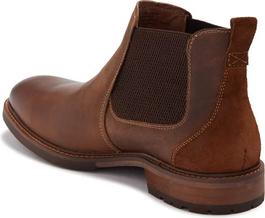 Chalet Plain Toe Leather Chelsea Boot