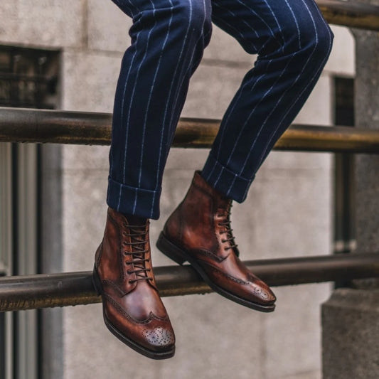 Wingtip Dress Boots