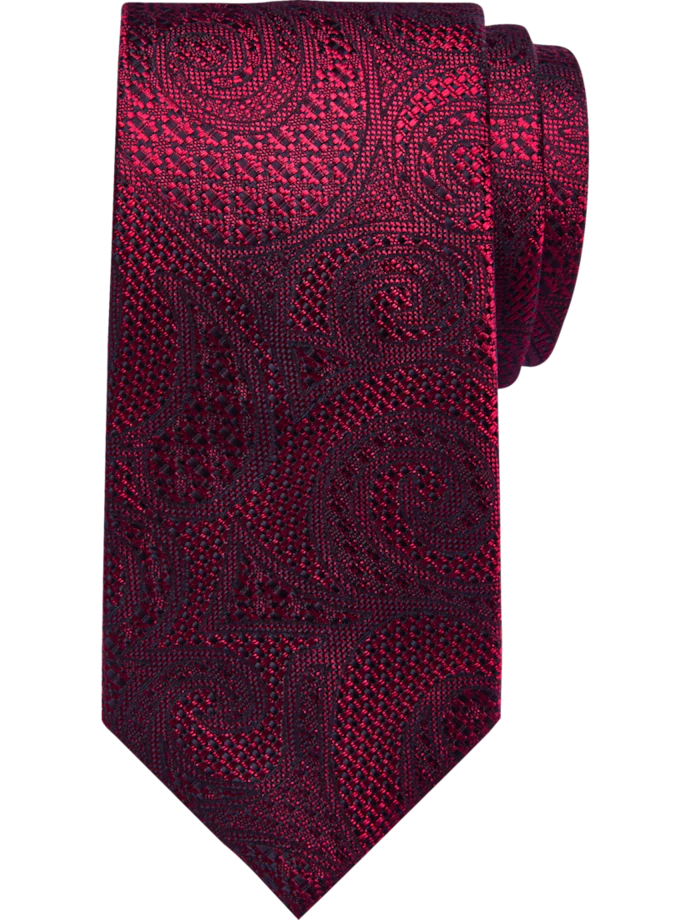 Silky Red Neck Tie