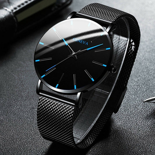 Black Geneva Men’s Watch
