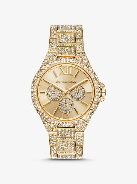 Men’s Michal Kors Gold Diamond 14k Watch