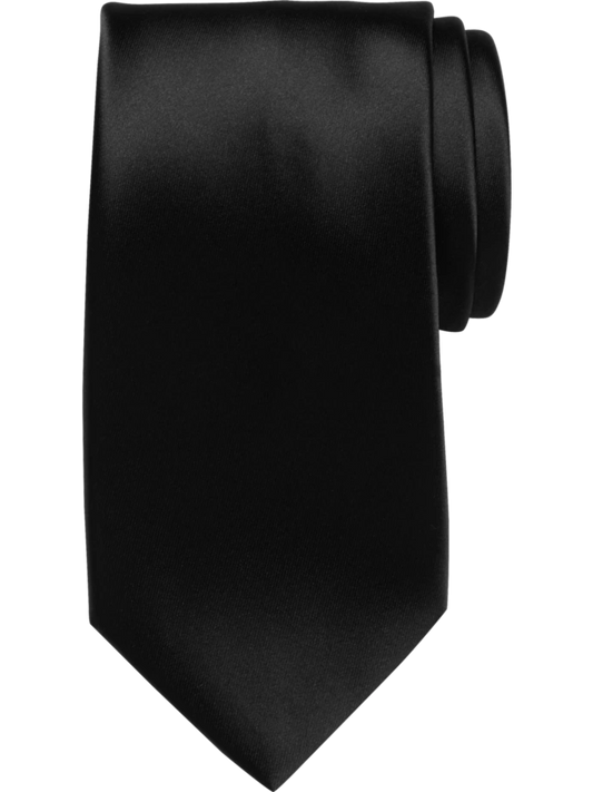Black Silky Neck Tie